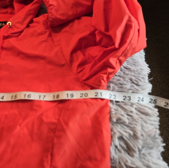 Athleta Red Zip-up Wind Breaker Jacket Size Medium - Picture 13 of 16